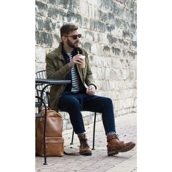 Eastland Chestnut Leather Cap Toe Boots | Heritage Workwear Americana Style - Picture 13 of 16